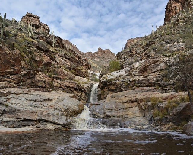 Seven Falls waterfalls in arizona