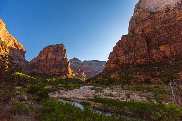 hiking at zion national park 