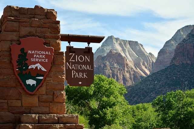 zion national park winter