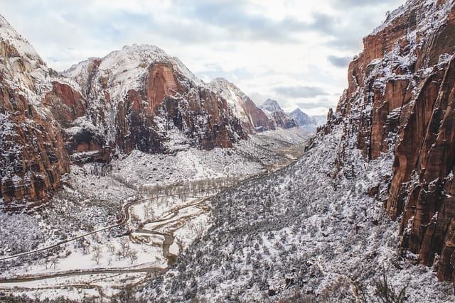 zion national park in december