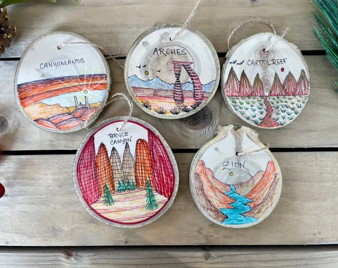 National Parks Christmas Ornaments